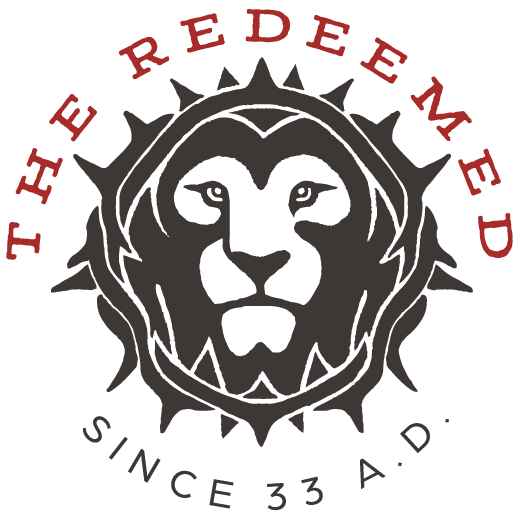 the redeemed log lion inside a crown of throns