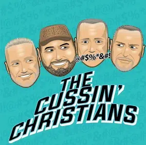 The Cussin' Christians podcast logo